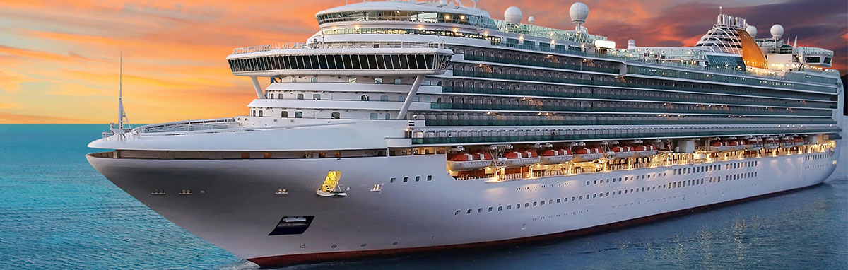cruise liner at sea